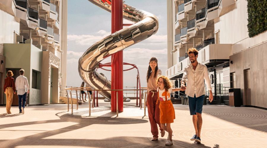family onboard MSC cruise
