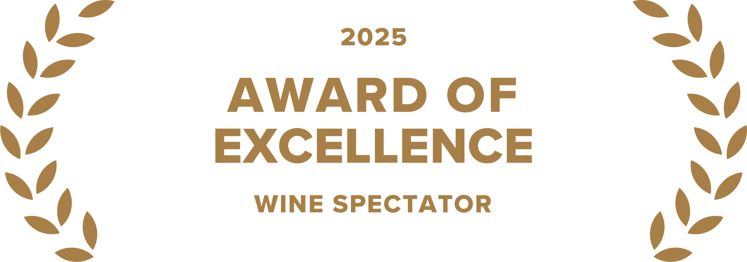 award of excellence 2025 by wine spectator