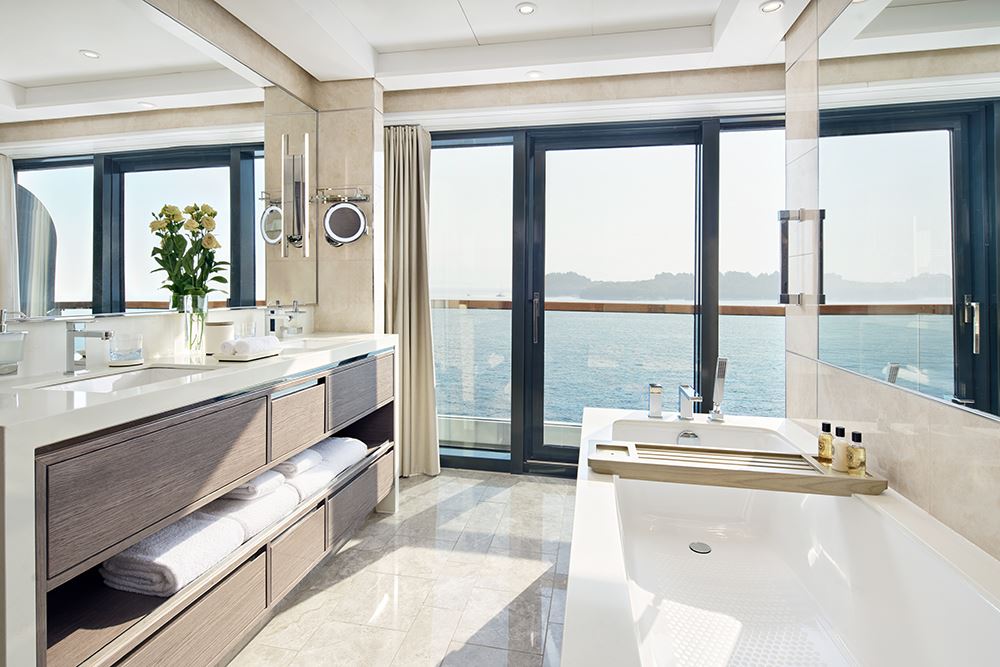 bathroom on ritz carlton yacht