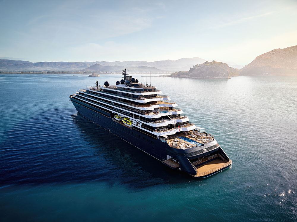 aerial view on ritz carlton yacht
